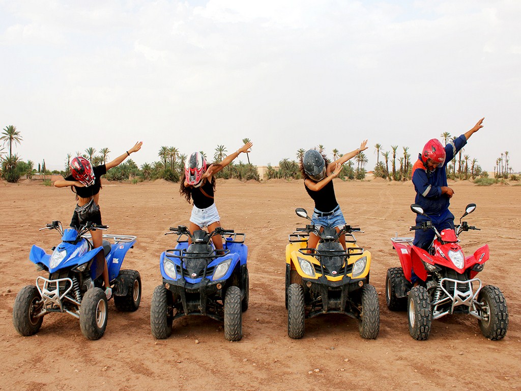 vol en montgolfière avec tour en quad