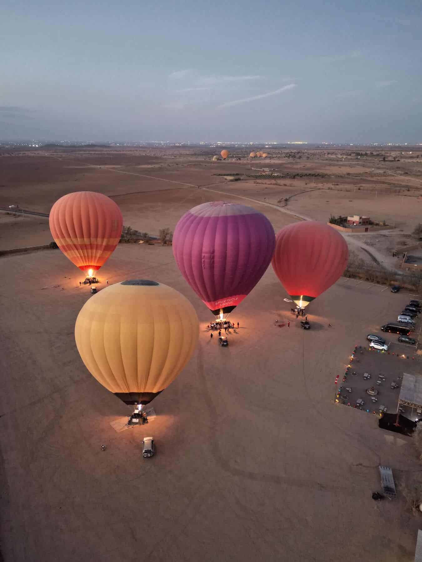 hot air balloon experience with quad bike