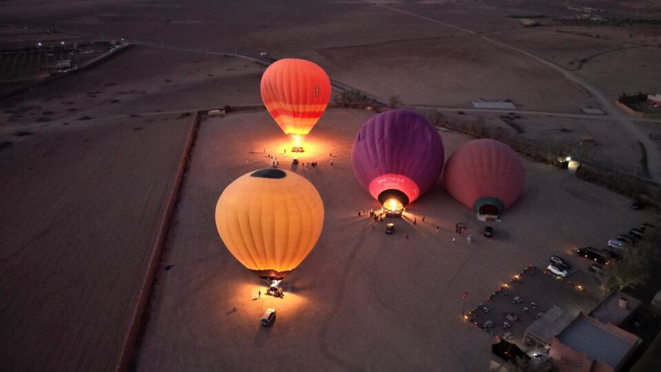 hot air balloon experience and atlas mountain day trip
